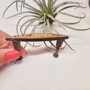 Mid Century Speckled Drawer Handle Pull Retro MCM Dresser Chest of Drawers Vintg